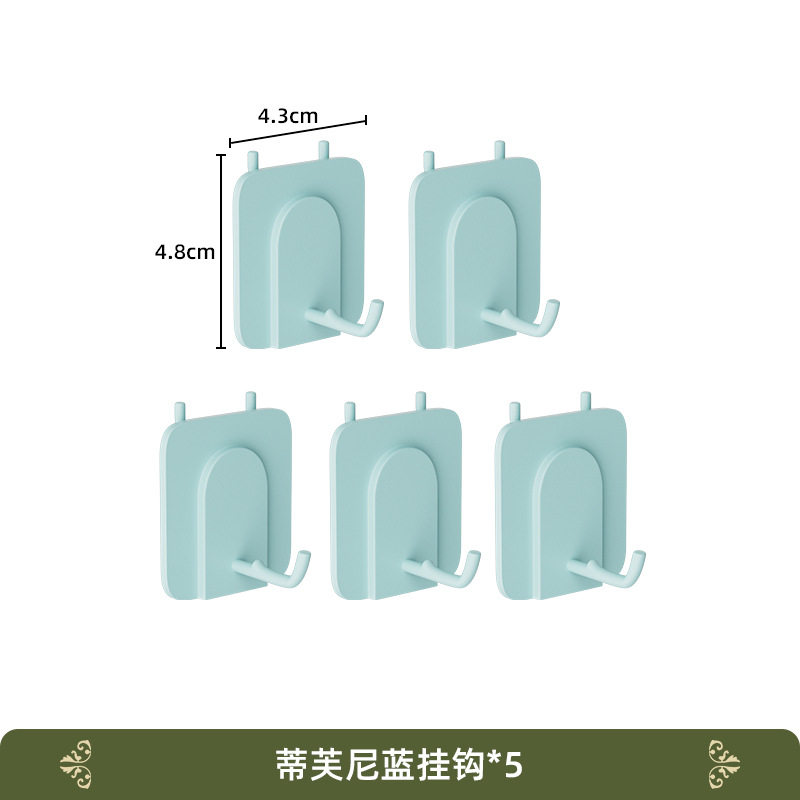 티파니 블루 짧은 L 자형 후크 * 5