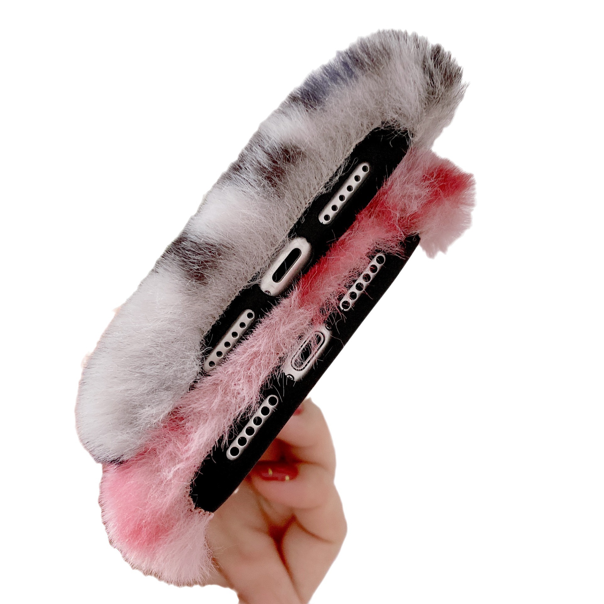 Plush Phone Case For Iphone 15 And 14 Leopard Pattern Soft Cover_voghion.com