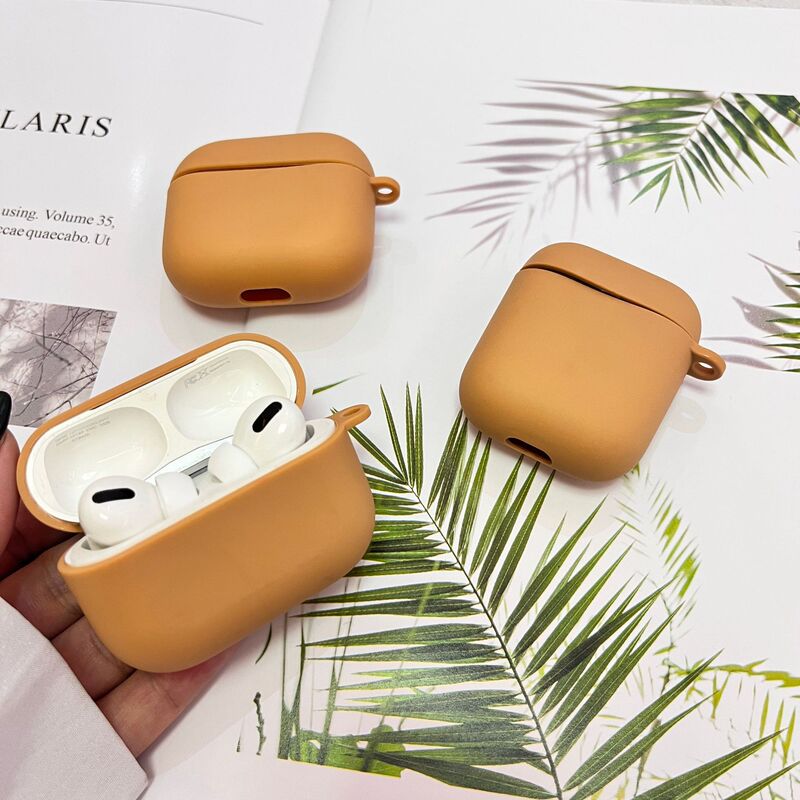 Airpods1/2世代pro新3世代保護カバーフロストtpu純色リンゴbluetoothイヤホンカバーを適用|undefined