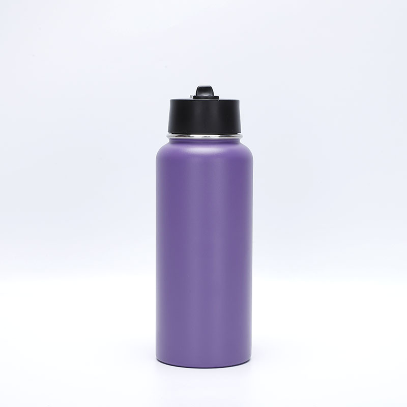 Olla espacial de acero inoxidable 304 transfronteriza, termo portátil de color degradado de gran capacidad, botella de agua deportiva para exteriores