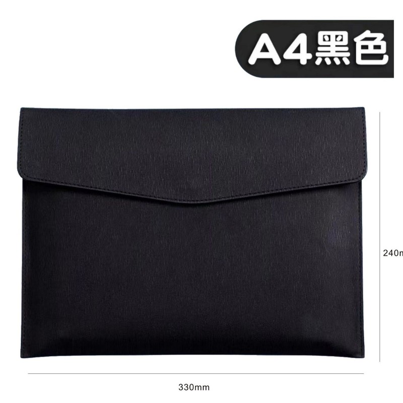 跨境A4仿皮商务档案袋 大容量收纳文件夹包 企业logo文件袋批发|undefined