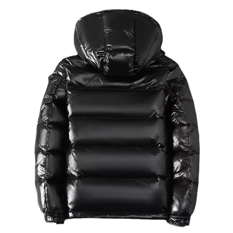 越境販売専用 冬用 厚手 メンズ 韓国風 スリムフィット カジュアル ユース向け 保温ジャケット トレンド 光沢 ダウンジャケット|undefined