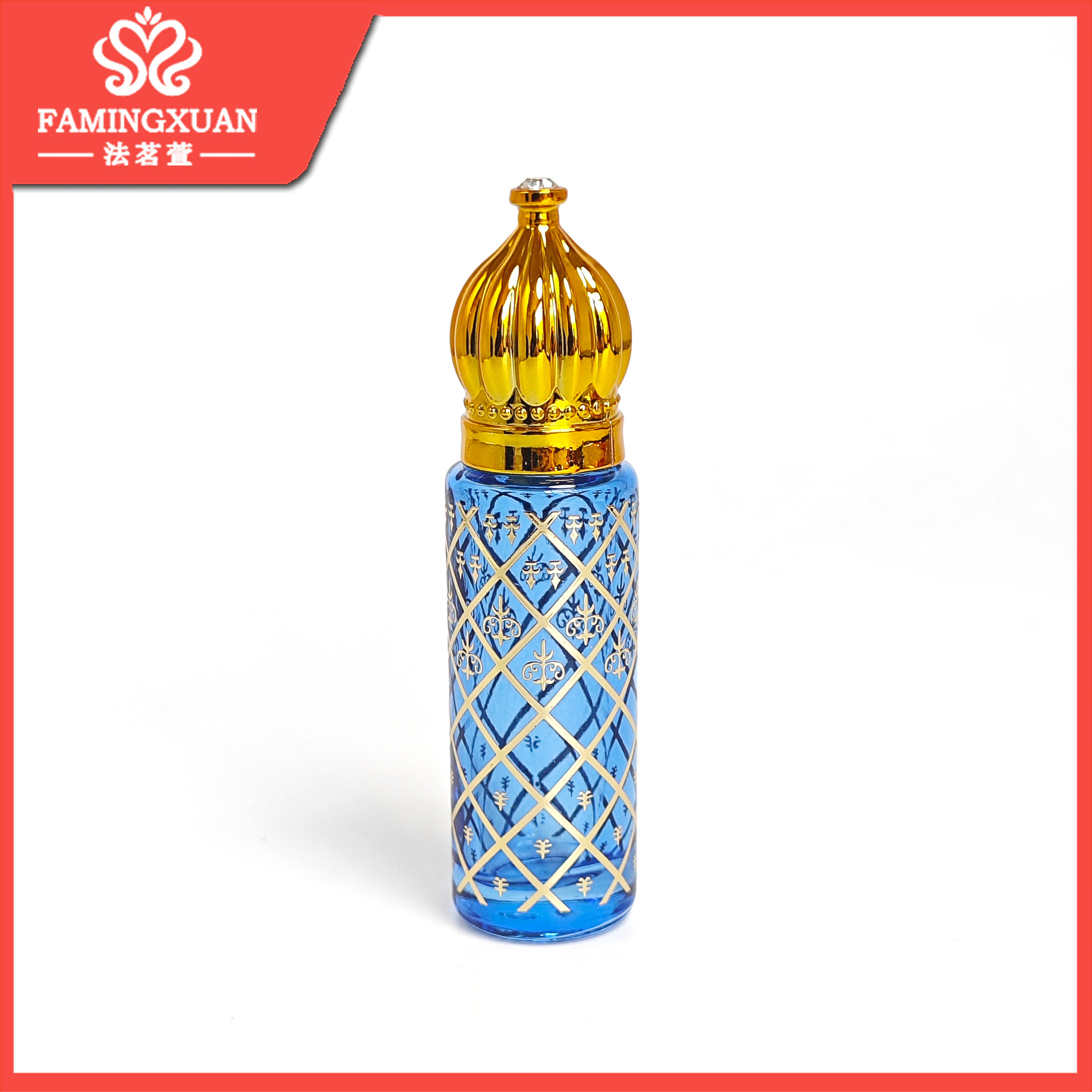 Frasco Roll-On para Perfume XB18 8ml de Vidrio Portátil Roll-On para Aceites Esenciales y Perfumes