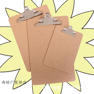 Manufacturer Sells Butterfly Clip Writing Pad Clip Mdf Folder A4 Wooden Menu Clip Wholesale Office File Hard Board