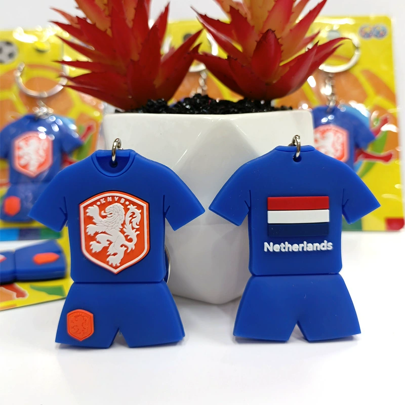 Badge, keychain, football uniform PVC, Spain