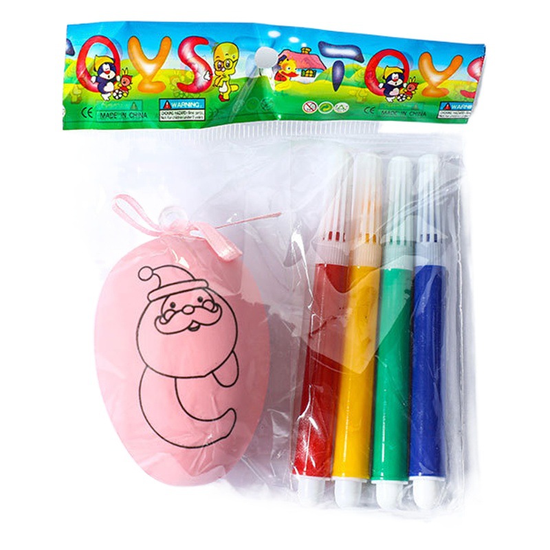 Huevo de Navidad DIY niños educativos pintados a mano traje para colorear pintado a mano