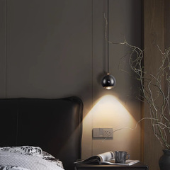 Modern minimalist Nordic light luxury simple retractable creative personal restaurant bar counter bedroom pendant light