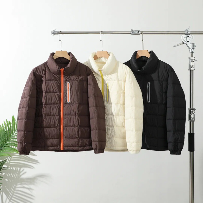 90 White Duck down Autumn/Winter Men's Thickened Mountain Style Designer Stand Collar Warm Puffer Jacket