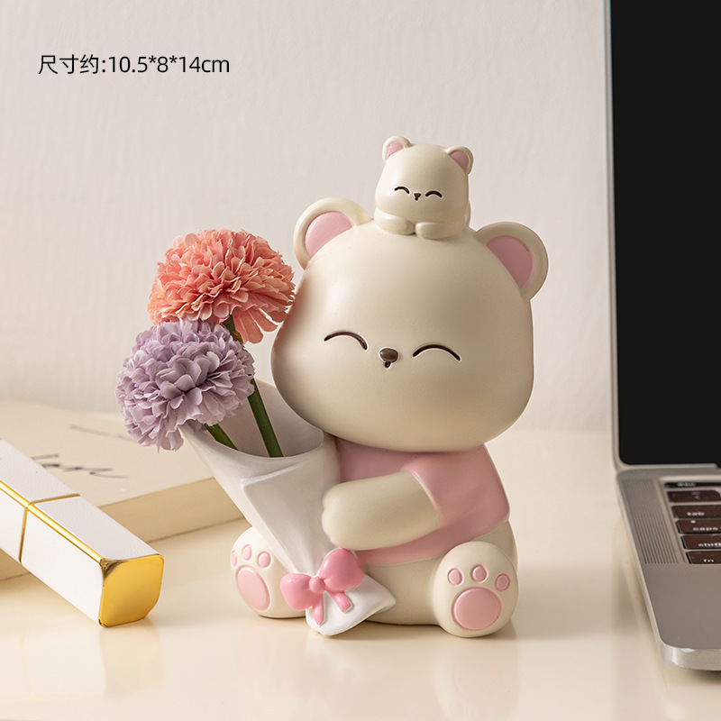 Baoxiong 꽃다발 핑크 트럼펫 볼 이눌린 보라색 (2)