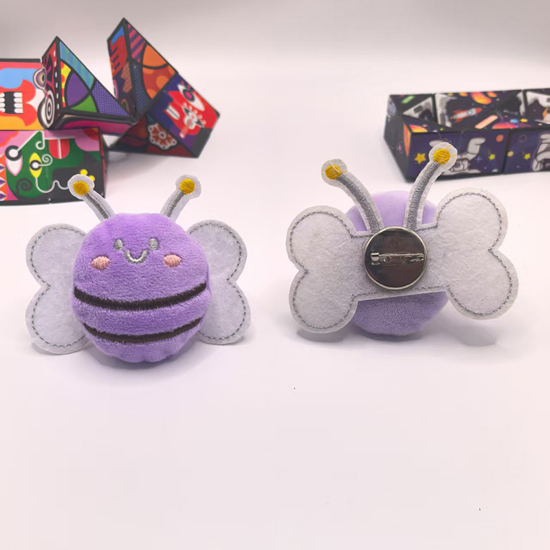 新款小蜜蜂充棉公仔服饰胸针配件饰品包包挂件diy手工辅料|undefined