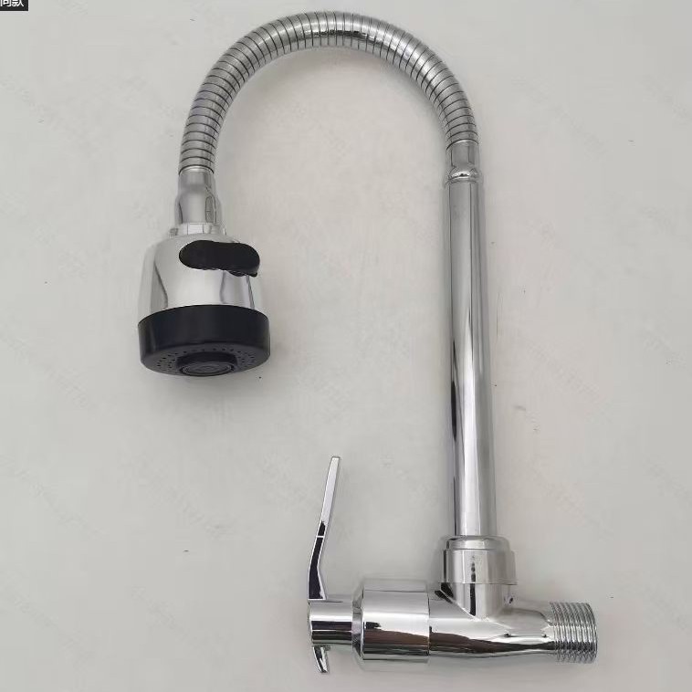 Fábrica directa lavabo grifo de material de plástico agua caliente y fría un solo mango de doble agujero tipo inodoro baño