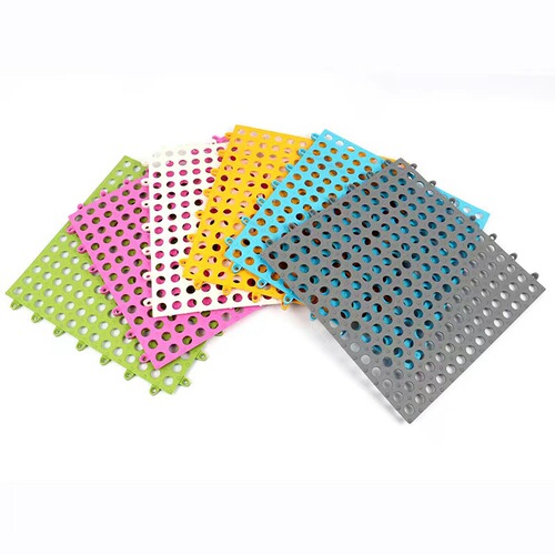 TPE bathroom anti-slip mat can be cut for shower toilet water-proof hollow foot mat splicing floor mat wholesale