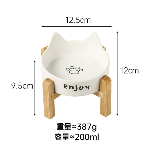 [猫耳白色猫爪单碗+加高十字架]