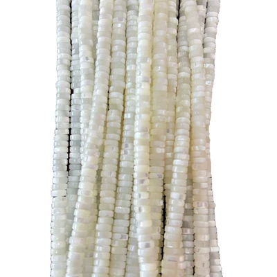 pearls, horseshoe snail discs, white: Zərgərlik ara hissələri