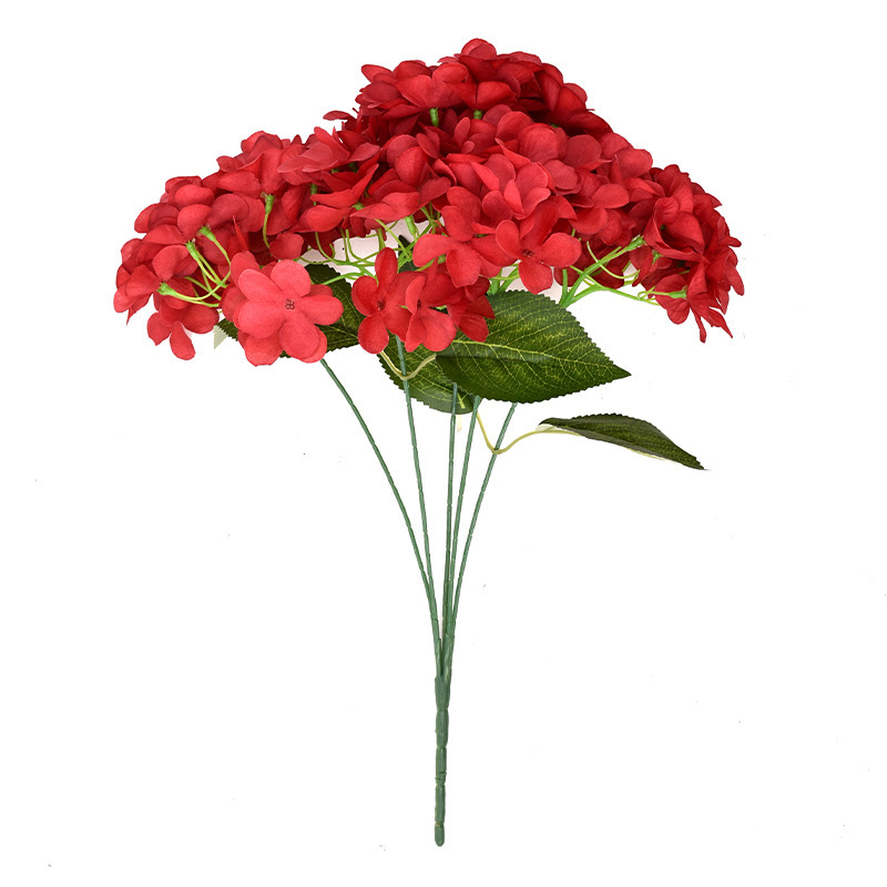 Flores falsas, flores falsas, hortensias, flores de seda, props de boda, flores al por mayor, bodas blancas, sensación alta, hortensias rosa