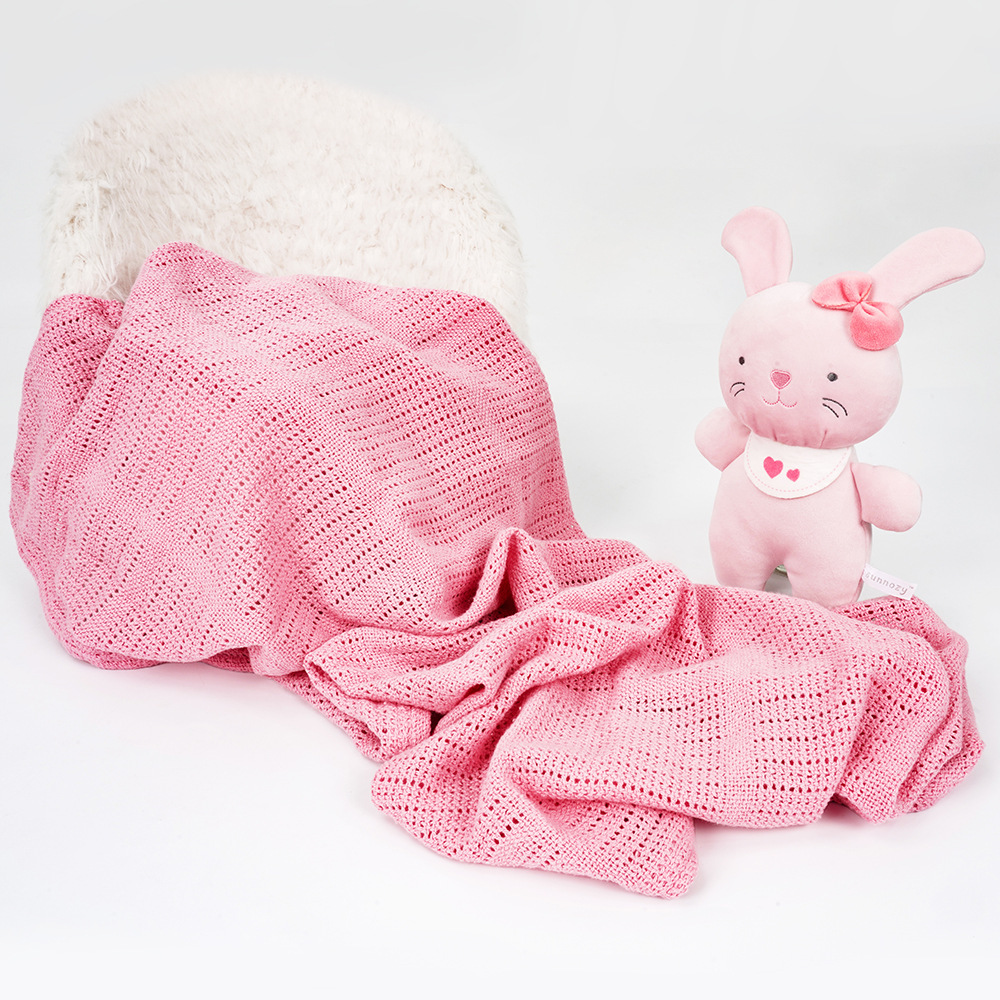 Comercio extranjero bebé manta de punto muñeca calmante set cuatro estaciones edredón recién nacido transpirable para dormir artefacto de bebé bolsa de papel