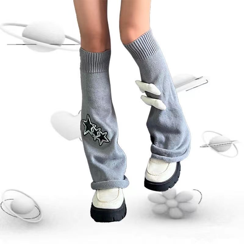 Cultura asiática chica caliente pierna cubierta y2g estrella casera hueso grande elemento pierna delgada JK punto pila pierna ancha Calcetines
