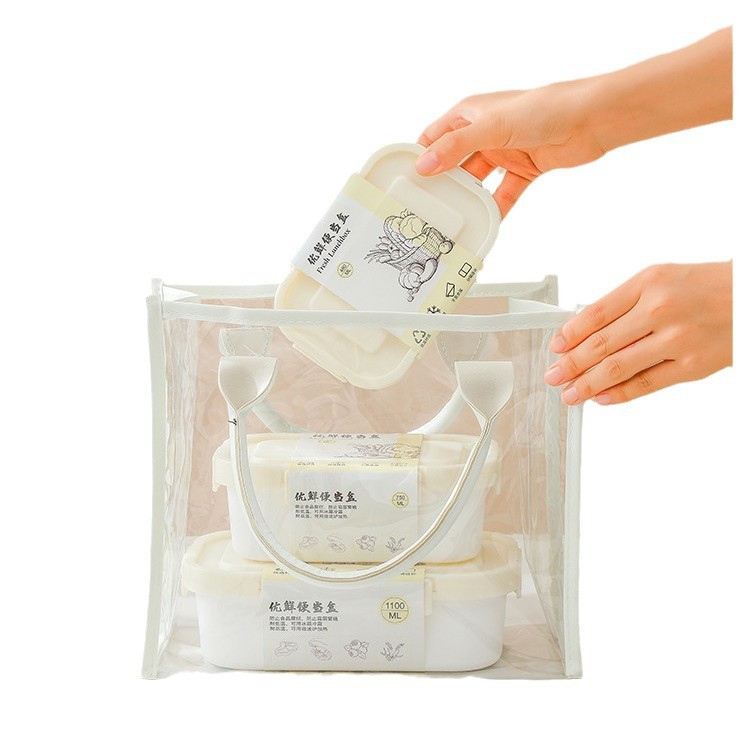 Las loncheras para estudiantes de primaria se pueden usar en hornos microondas de alto valor, los trabajadores de oficina traen comidas, cajas bento, cajas de frutas con tapa