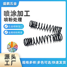 压缩弹簧喷粉东莞喷涂厂家五金喷粉加工五金零件机箱外壳表面喷粉