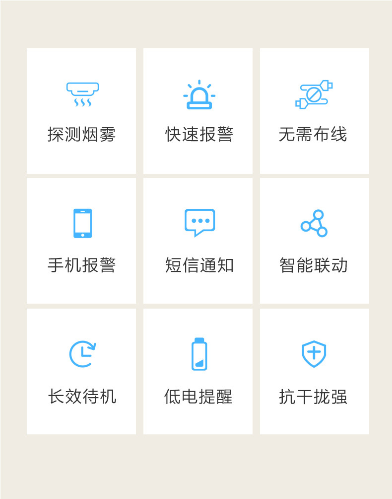 涂鸦智能Zigbee烟雾探测器tuya烟雾报警器 Smoke Sensor详情2