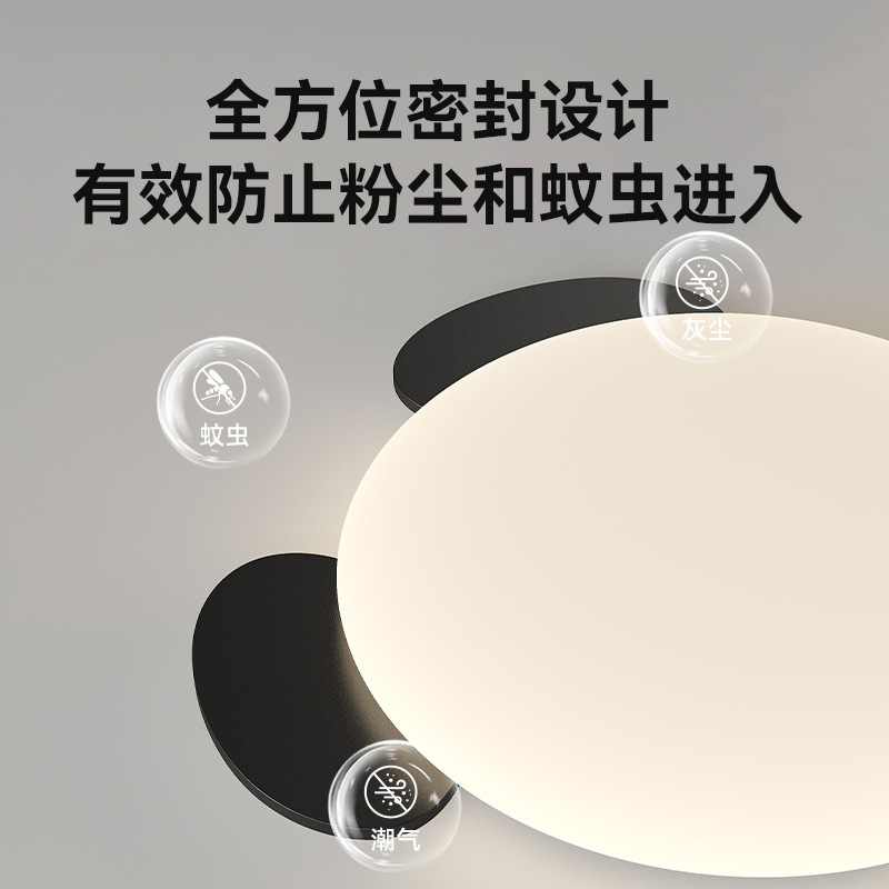 2025 nueva habitación de niños panda de espectro completo protector de ojos lámpara de techo ultra delgada lámpara de dormitorio para niños y niñas lámpara de dormitorio principal