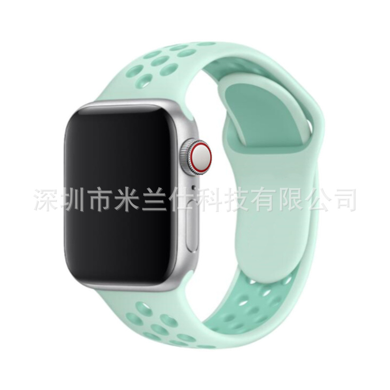 Correa deportiva de silicona Nike bicolor S11 compatible con Apple iWatch 678910SE, fabricante