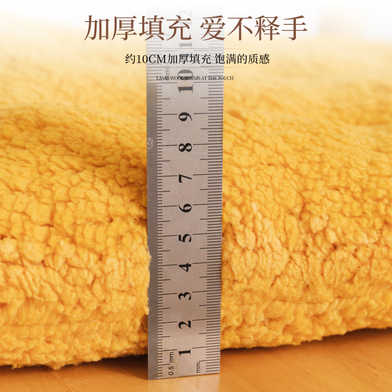2025新款椅子坐垫纯色奶油风坐垫办公室大学生家用椅子坐垫蓬松软|undefined