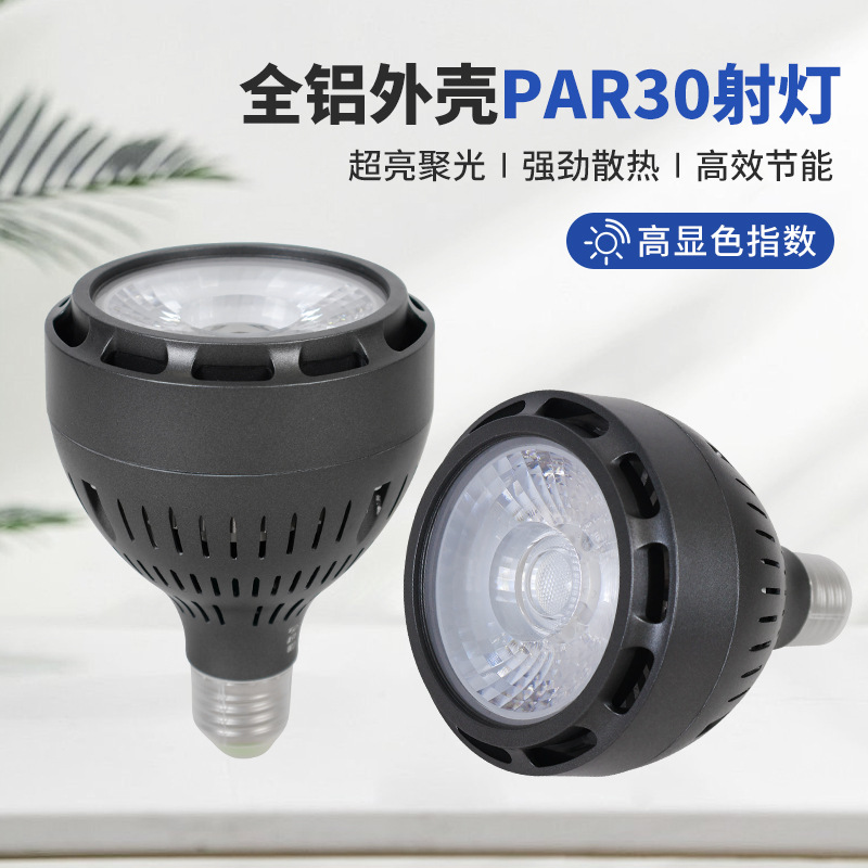Led Spotlight Bulb Cob Track Light Source Clothing Store Par30 Track Light E27 Screw Base High Color Rendering Dimmable Led Spotlight Bulb Cob Track Light Source Clothing Store Par30 Track Light E27 Screw Base High Color Rendering Dimmable