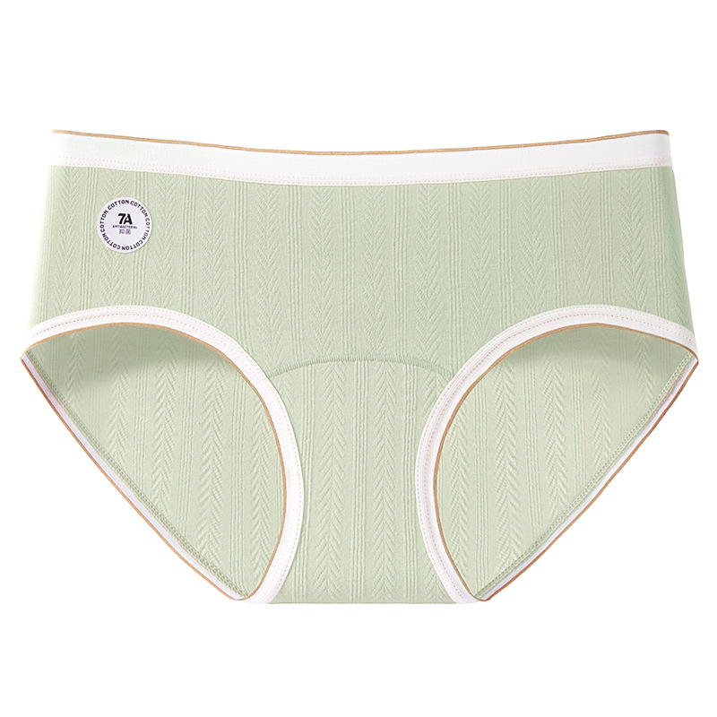 Bragas de algodón transpirables jacquard 7A seda de morera alargada y ensanchada entrepierna 2024 otoño e invierno nuevos calzoncillos para mujer