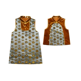 童旗袍;童民族服装;童马甲