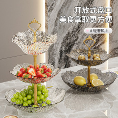 新しい花びら多層ライト高級結婚式ウェルカムフルーツプレートリビングルームフルーツプレートコーヒーテーブルスナックメロンシードフラワータイプドライフルーツプレート