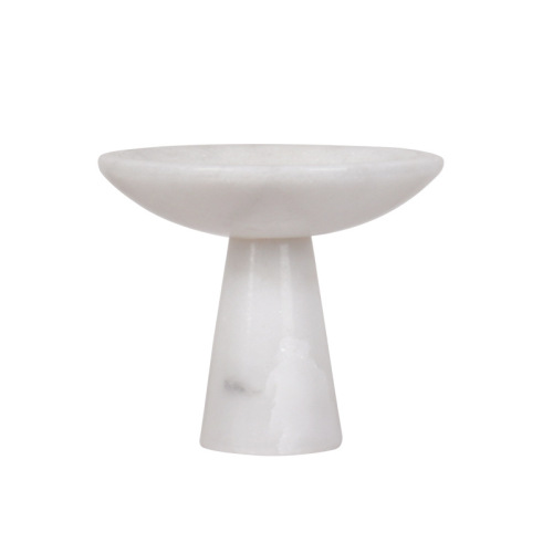 Modern simple marble fruit plate party wedding party desktop dried fruit melon seeds snack storage display plate