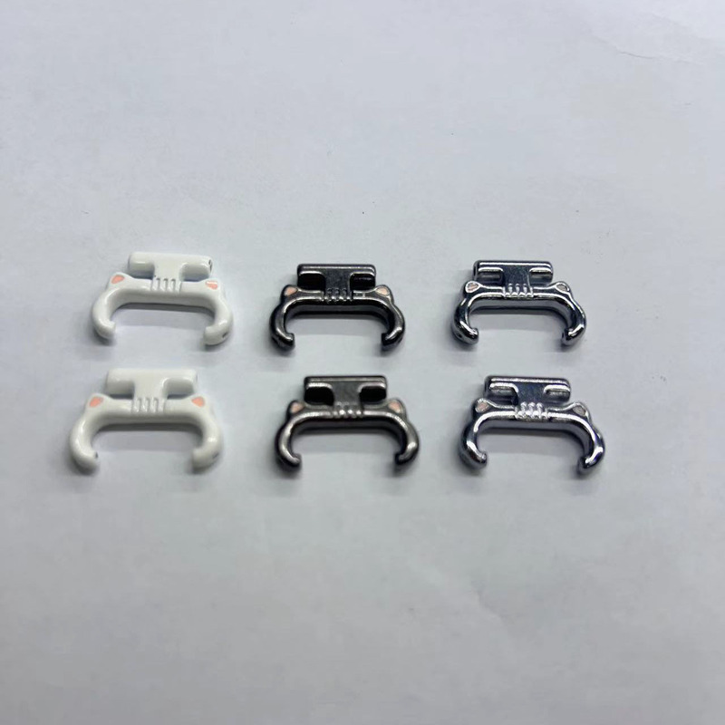 Suitable for Xiaomi, Huawei Bracelets, Apple Watches, Cat-Ear Style Metal Connectors, 12/18mm Metal Assembly Connectors