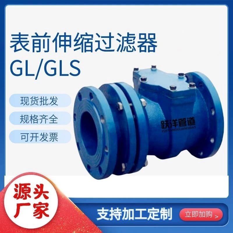 Завод поставляет счетчик воды Телескопический фильтр дуктильный Железный фильтр Ретрактор метр передний фильтр шлаковый клапан