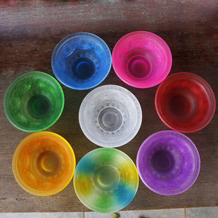 Eight Auspicious Water Supply Cup Colorful Glaze Water Supply Bowl Eight Water Supply Cup Guanyin Sacred Water Cup Water Purification Cup