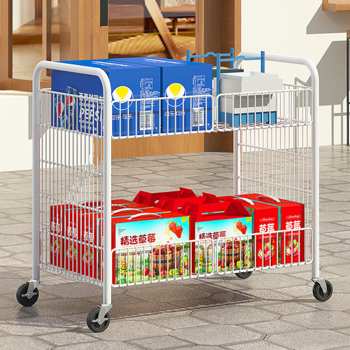 Storage trolley rack floor-standing multi-storey dormitory bedroom bedside simple miscellaneous rack snack storage and organizing kitchen