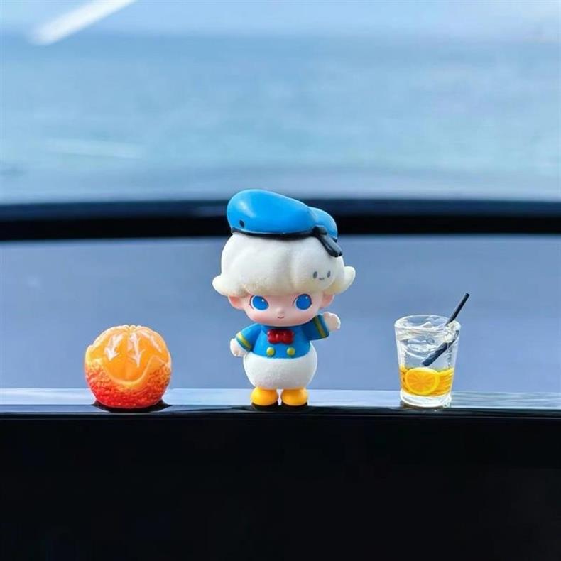Bubble Mart Car Screen Decoration Car Dashboard Display Car Dimoo Interior Decoration Accessories for Women