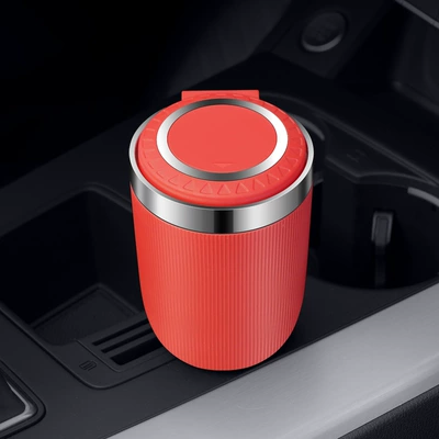 Car ashtray automatic men's car artifact - red