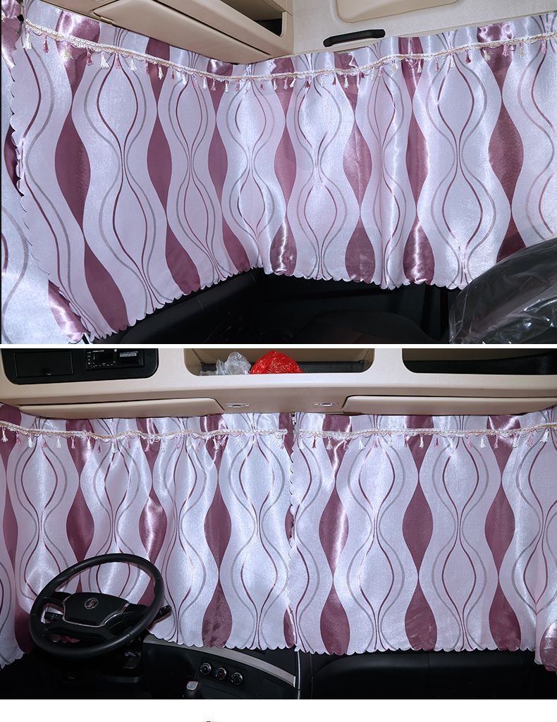 Large Truck Curtains for J6, Pj6, Lh6, Chenglong, Delong, New M3000 Sleeper Cab Rear Curtains, Thickened Sunshade Curtains
