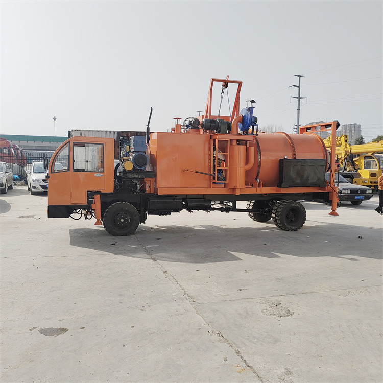 沥青拌和机拖车式厂家 路面修补车 1.5方小型沥青块搅拌机