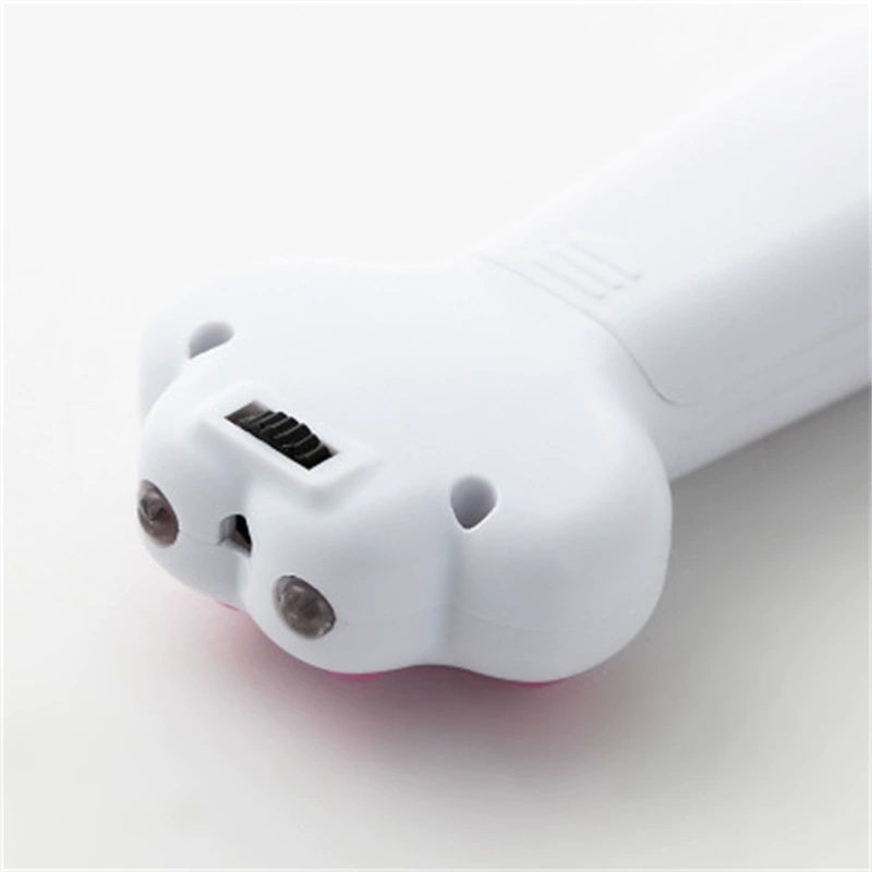 Flashlight with laser, universal battery