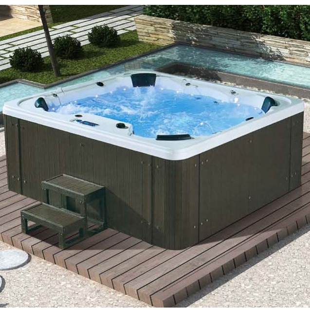 bañera acrílica gran piscina al aire libre bañera de hidromasaje al aire libre 7 personas piscina spa bañera de jacuzzi piscina de remojo al aire libre