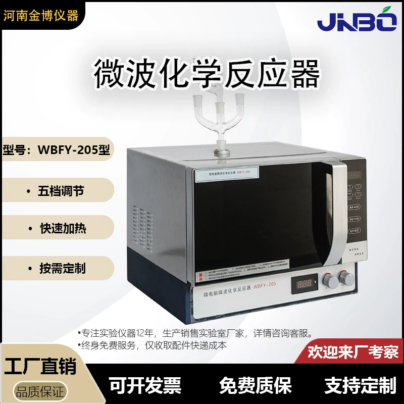 Прямые поставки с завода: микроволновый химический реактор WBFY-205 со встроенной магнитной стеклянной мешалкой и регулируемой мощностью.