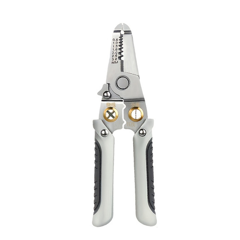 Pelacables de Acero Inoxidable Multifuncional, Herramienta para Pelar y Cortar Cables para Electricistas, Conductor de Cable