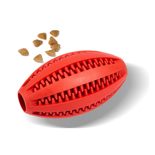 Pet food leakage ball toy TPR molar ball puzzle to relieve boredom dog molar teeth cleaning chewing toy pet supplies