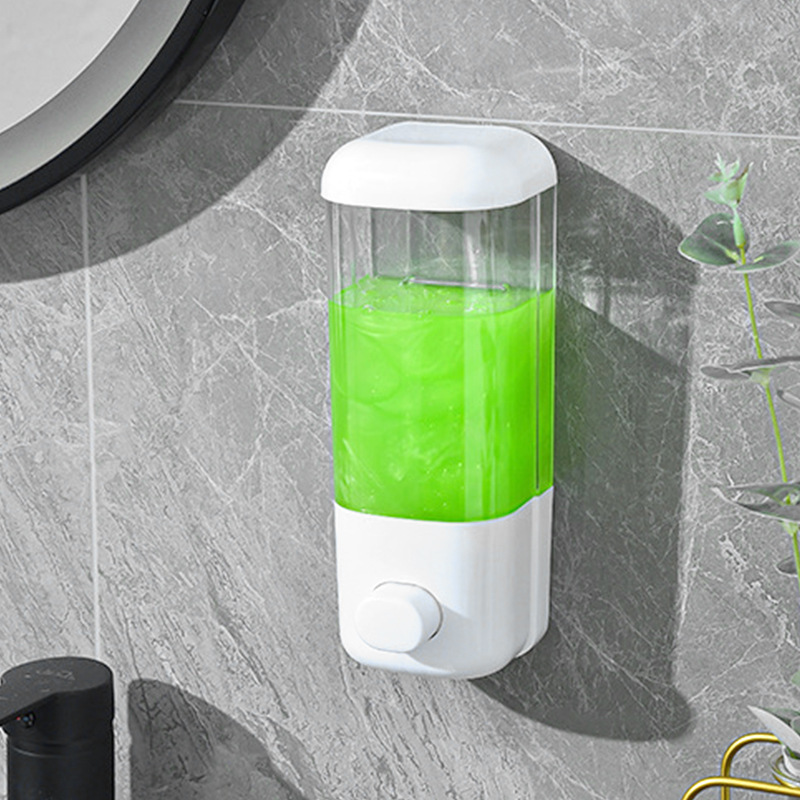 Dispensador de Jabón Manual de Pared de Plástico para Baño y Hotel