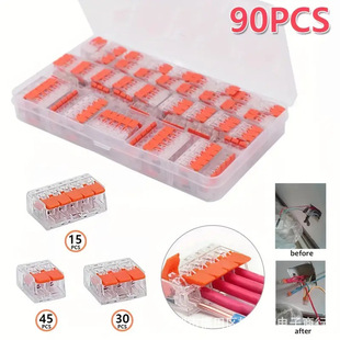 90PCS fast terminal cross-border 75 transparent wire connector PCT412PCT413PCT415CE