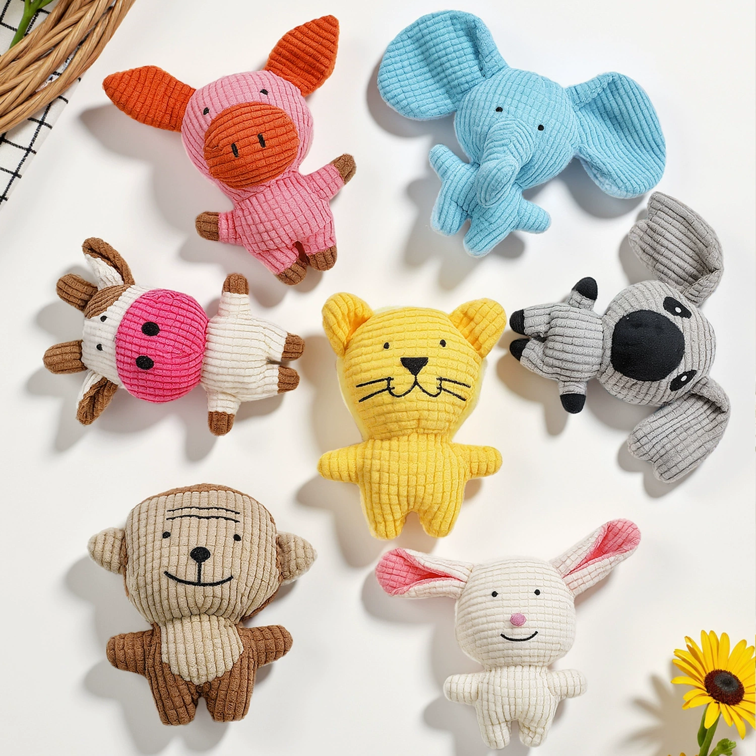 Популярная плюшевая игрушка Amazon, издающая звуки, прочная и устойчивая к жеванию, подходит для собак мелких и средних пород, игрушка для снятия скуки, оптом.