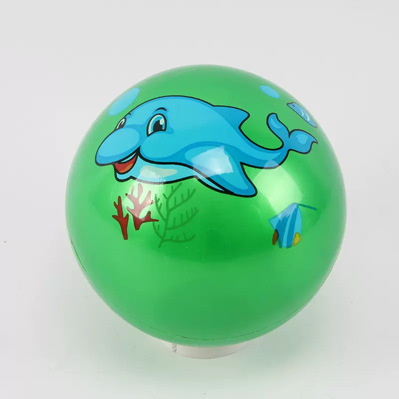 9英寸PVC球儿童玩具贴标球婴幼儿宝宝球类小孩拍拍弹力球