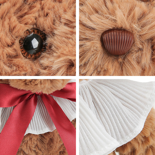 Hug baby genuine bow tie bear doll plush toy teddy bear wedding wedding doll doll wholesale